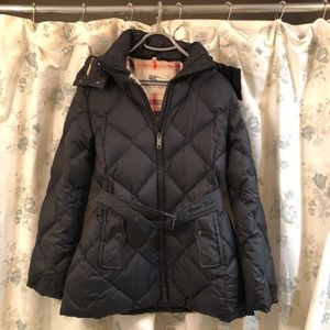 Burberry Black Puffy Coat - Small